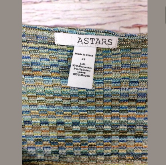 Astars Multicolor Striped Stretch Romper SZ XS - Picture 8 of 8